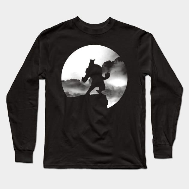 Lycan on the Edge Long Sleeve T-Shirt by ProxishDesigns